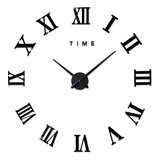 Reloj Pared 3d Extra Grande 130 X 130cm Péndulo Y Mensaje
