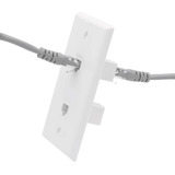 Placa De Pared 2 Puertos Ethernet Rj45 Cat6