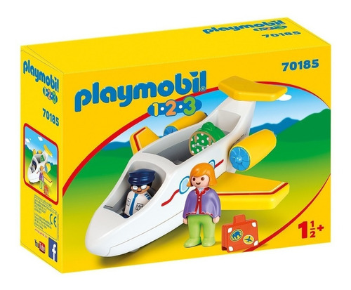 Playmobil 123 70185 Avion Con Pasajero