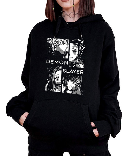  Moletom Demon Slayer Canguru Blusa Moleton Anime