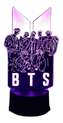 3d Light Kpop Star Bts Acrílico Led Lámpara Para Bangtan Boy