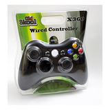 Controlador Usb Con Cable Para Pc & Xbox 360 - Negro