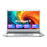 Laptop 14.1'' Intel Celeron 8gb+512gb Windows11 2.4ghz/5ghz