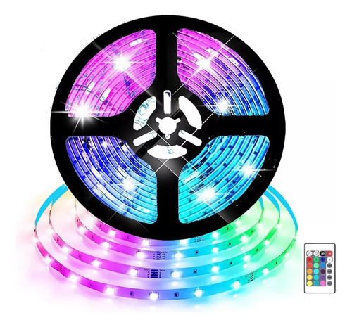 Tira De Luces Led Rgb 5050 (2x10 M) Con Control X Bluetooth