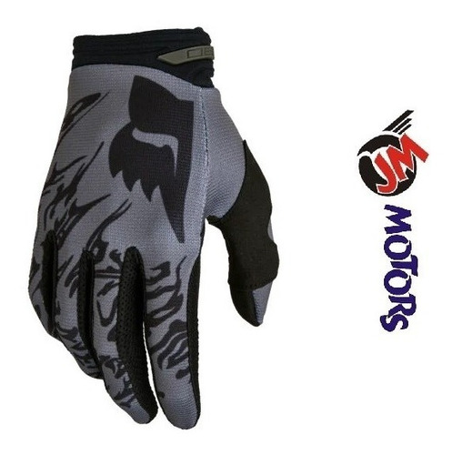 Jm Guantes Fox Glove 180 Peril Enduro Motocross Negro Gris