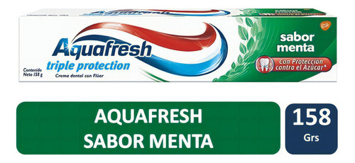 Pasta Dientes Aquafresh Triple Protection Sabor Menta