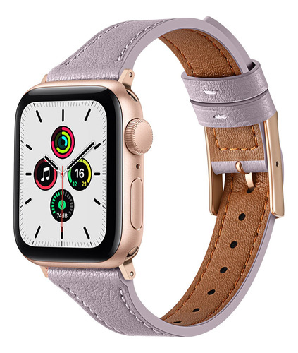 Pulseira De Couro Genuíno Para Pulseira Apple Watch Para