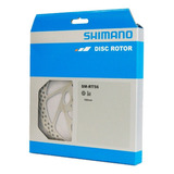 Disco Rotor Shimano Sm-rt56 160mm 6 Parafusos Bicicleta Cor Prata