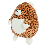 Leopardo Peluche Redondo Super Suave 35cm Miniso