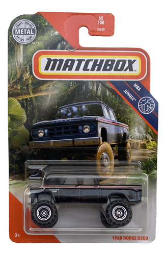 Matchbox Mbx-jungle 65/100 1968 Dodge D200