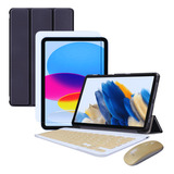 Kit Smart Case P/ iPad 10,9 C/ Teclado Mouse + Película