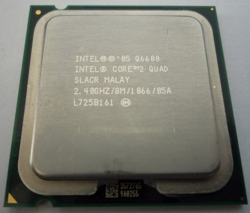  Q6600 Quad 2 Core  2.4/8m/1066 Intel Potencia Para Tu Pc 