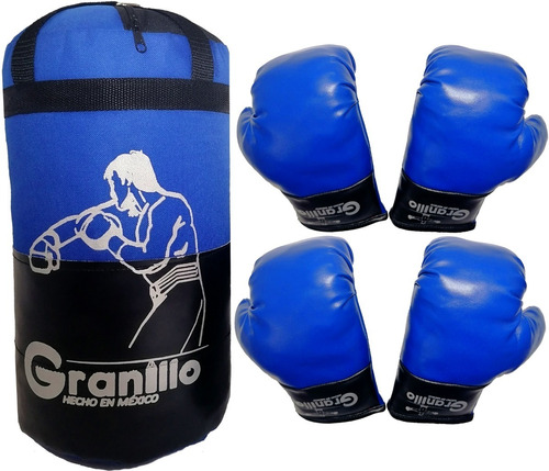 Costal Infantil De Boxeo Para Niño + 2 Pares De Guantes