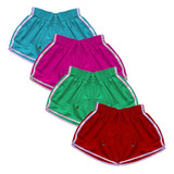 Kit 3 Shorts Feminino Tactel Plus Size Piscina Moda Praia