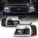 Acanii - Para Ford F150 Pickup Truck 2004-2008, Carcasa Negr