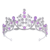 Tiara De Cristal Con Corona De Cumpleaños De Princesa