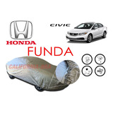 Funda Cubierta Lona Afelpada Cubre Honda Civic 2013-15.