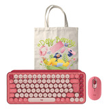 Combo Logitech Mouse Pop+ Teclado Pop Keys+ Totebag Rojo