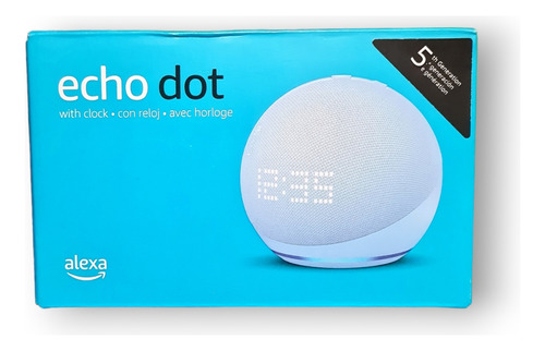 Amazon Echo Dot 5ta Gen. Con Relog Asist. Alexa Voice Blanco