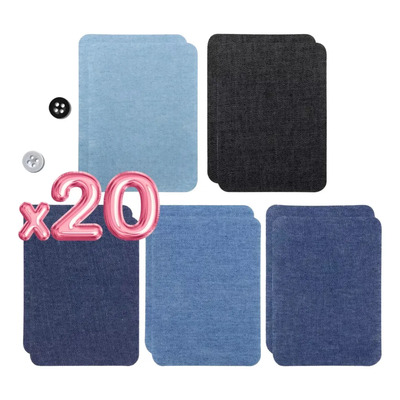 Parches Termoadhesivos Mezclilla Reparación Jeans Ropa 20p F | MercadoLibre