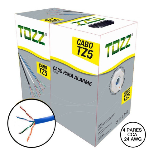 Cabo Rede Cat5e Cx 305 Metros Cat5 Lan Utp 0,51mm Tozz