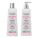 Senzare Post Color Shampoo 300ml & Crema Sin Enjuague 300ml 