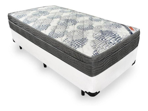 Cama Box Ortobom Iso Superpocket  Solteiro De 188cmx88cm Branco