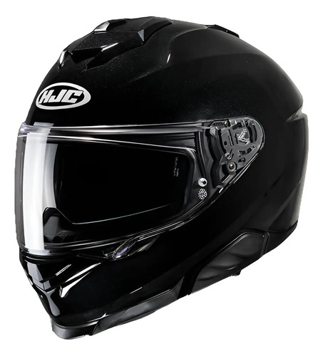 Casco Moto Integral Hjc I71 Solido Negro Original + Pinlock | Meses sin interés
