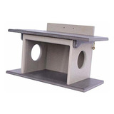 Amish-made Squirrel House Feeder, Eco-friendly Poly-wood Pos