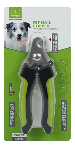 Alicate Para Perro O Gato Corta Uñas Mascotas Color Verde