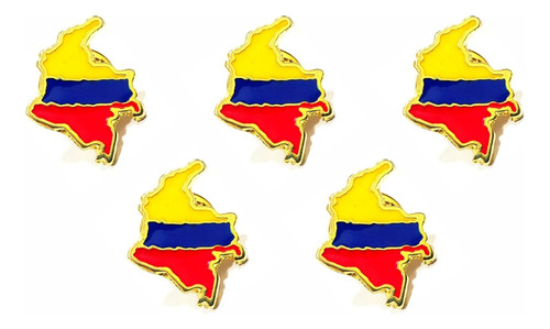 5 Pines Solapa Mapa De Colombia  Broche