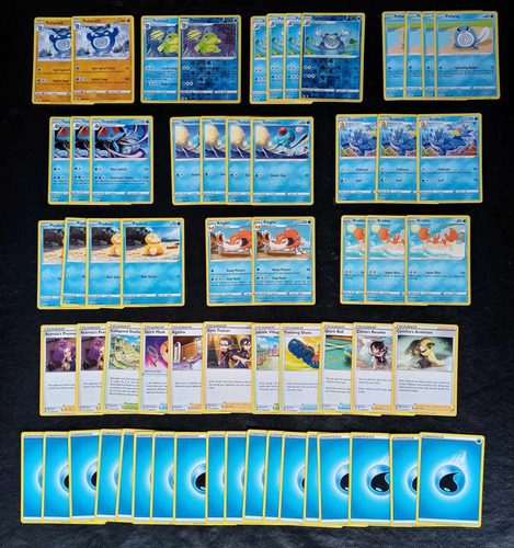 Pokemon Tcg Deck Mazo Poliwrath Tentacruel Golduck - Nova009