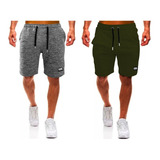 Pack X 2 Short Bermuda Deportiva Para Hombre, Tipo Jogging.