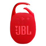 Bocina Portátil Jbl Clip 5 Bluetooth Rojo.