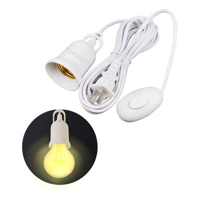 Time4buy 10mts Portalámpara Enchufe Americano Con Interruptor Cubierta De Pvc Best Negocio Socket Para Foco E27,adecuado Para Balcones, Habitaciones, Etc | MercadoLibre