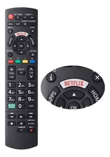 Controle Remoto Universal Compatível Smart Tv Panasonic