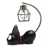 Lampara  Gatito  Negro Luz Noche Gatito  Decoración