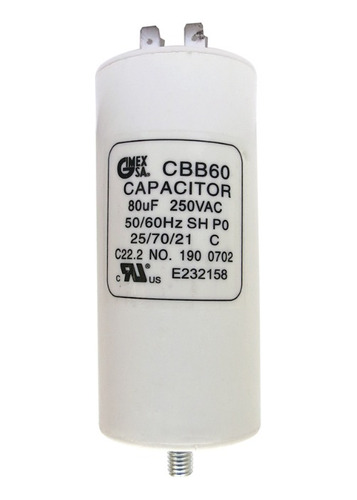 Capacitor Arranque Para Compresor 80uf Mfd 250vac Tornillo