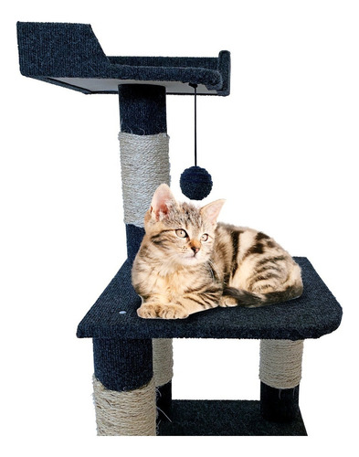 Arbol Juguete Rascador Gatos Con Cama 80x40x40cm Scratcher