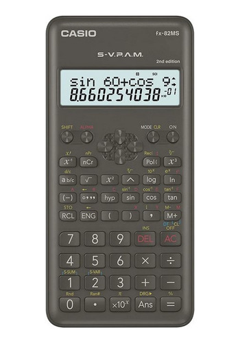 Calculadora Cientifica Casio Fx-82ms 240 Funciones Estuche
