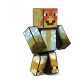 Boneco Minecraft Da Turma Do Problems- Ze Galo Original 25cm