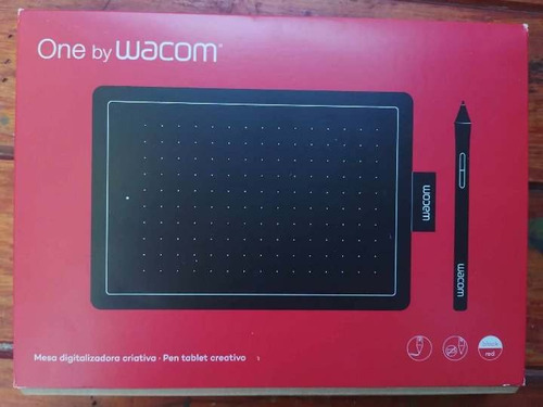 Tableta Gráfica Wacom One Ctl-472 Negra Y Roja