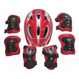 Casco Protección Niños Rodilleras Muñequeras Coderas Kit