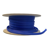 Cubre Cables 1/4  30 Mts Expandible Piel De Serpiente Azul