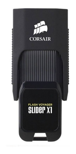 Pendrive Corsair Flash Voyager Slider X1 64gb 3.0 Preto