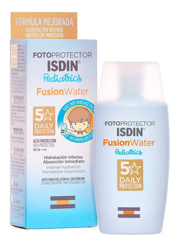 Fotoprotector Isdin Pediatrics Fps 50+ Fusion Water X50ml