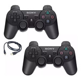 Combo De 2 Joystick Sony Ps3 Bluetooth Inalám Envio Gratis