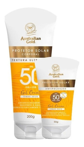 Australian Gold Protetor Fps50 Facial 50g  E Corporal 200g