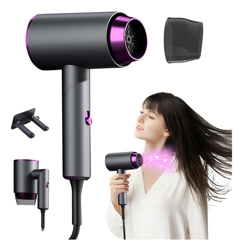 Secadora Cabello Pelo Muje Profesional Viaje Plegable 2000w