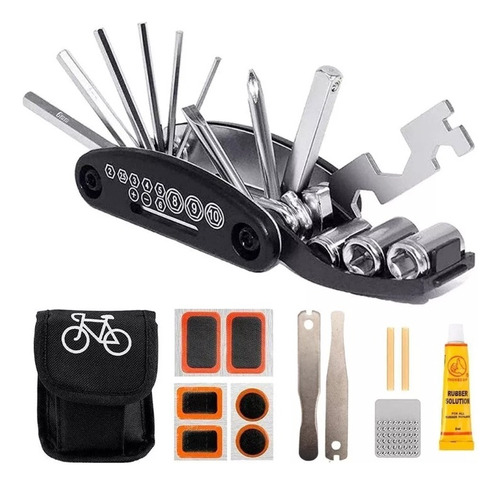 Kit Herramienta Bicicleta Multi Despinche Estuche Despinchar